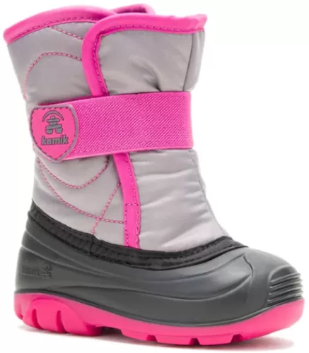 Kamik SNOWBUG3 kids - grey/pink