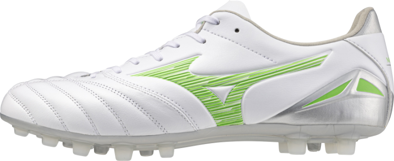 Preview: Mizuno Sport MORELIA NEO IV PRO AG Football - white/neon green/cool gray 3c
