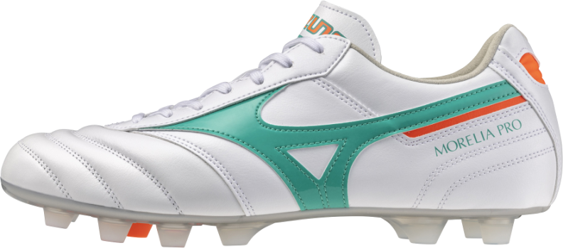 Preview: Mizuno Sport MORELIA II PRO FG Football - white/arcadia/lava orange