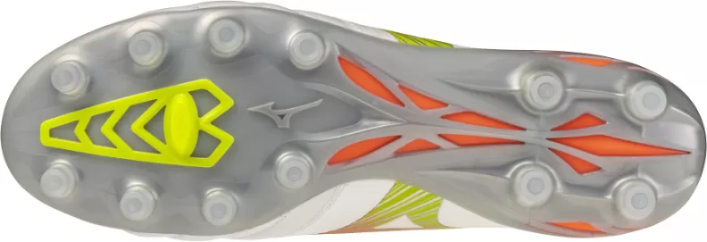 Mizuno Sport MORELIA NEO V ß ELITE FG Football - white/lava orange/evening prim