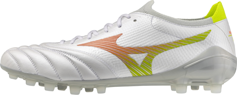 Preview: Mizuno Sport MORELIA NEO V ß ELITE AG Football - white/lava orange/evening prim