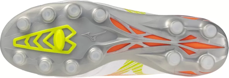 Mizuno Sport MORELIA NEO V ß PRO FG Football - white/lava orange/evening prim