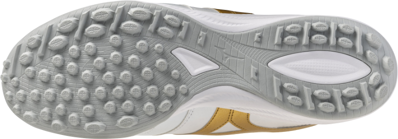 Preview: Mizuno Sport MORELIA SALA PRO TF Futsal - white/football gold/galaxy silver