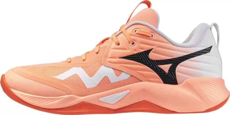 Mizuno Sport WAVE MOMENTUM PRO Volleyball - flamingo coral/carbon/white