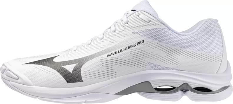 Mizuno Sport WAVE LIGHTNING PRO Volleyball - white/black/ultimate gray