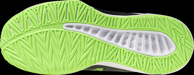 Preview: Mizuno Sport LIGHTNING STAR Jr. Indoor - black/jade lime/mandarin orange