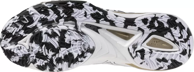 Mizuno Sport WAVE MIRAGE 5 Handball - white/black/gold ge