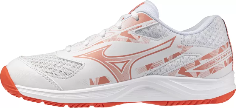 Mizuno Sport STEALTH STAR 3 Jr Indoor - white/desert flower