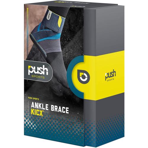 Push Sports Knöchelbandage Kicx rechts S - grau, petrol
