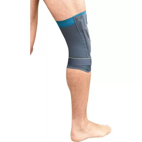 Push Sports Kniebandage S - grau, petrol