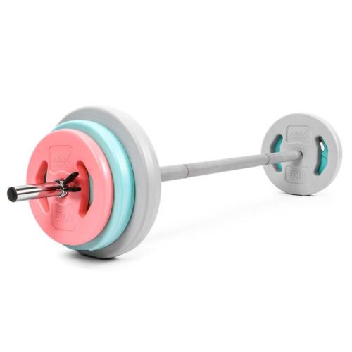 Preview: Gymstick Vivid-Pump Set (20 kg) - rose, grau, türkis
