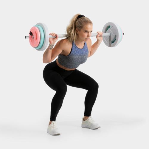 Preview: Gymstick Vivid-Pump Set (20 kg) - rose, grau, türkis