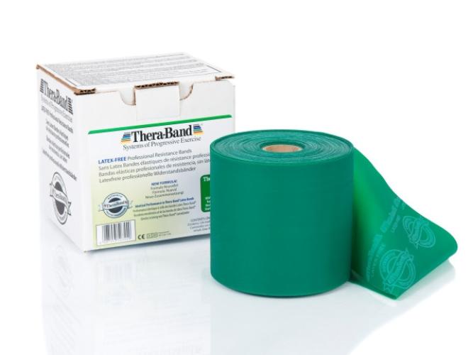 Preview: TheraBand Latexfrei 22m - grün (stark)