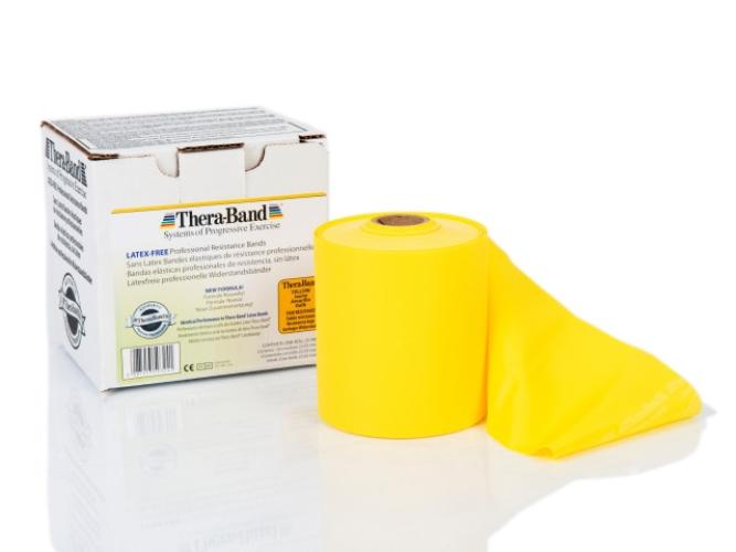 Preview: TheraBand Latexfrei 22m - gelb (dünn)