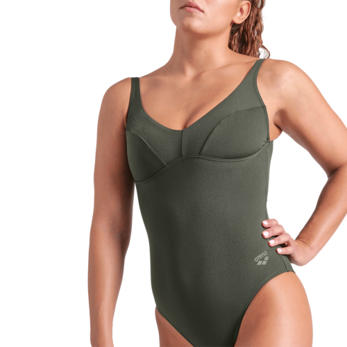 Preview: Arena Damen Arena Swimsuit Victoria U Back Solid GRÜN