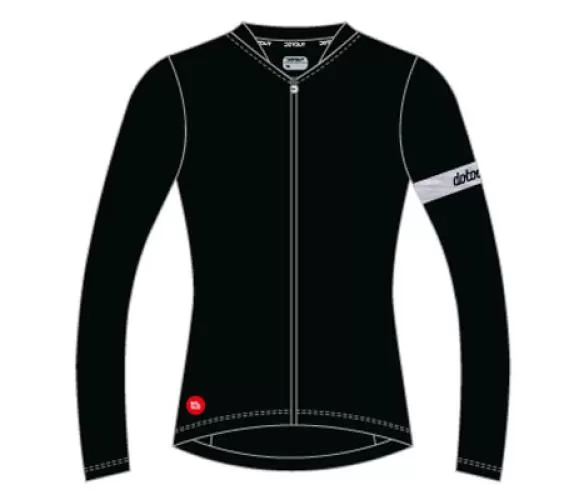 Dotout Block Long Sleeve W Jersey Size XS-2XL - black