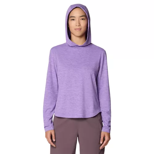 Mountain Hardwear Damen Sunblocker Long Sleeve Hoody VIOLETT
