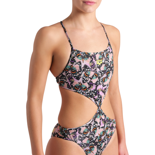 Preview: Arena Damen Rule Breaker Swimsuit Twist'N'Mix R ROT