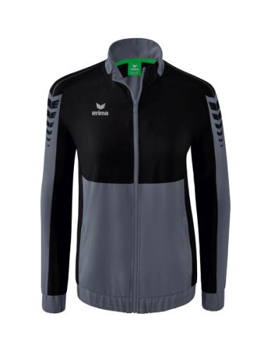 Preview: Erima Women's Six Wings Presentation Jacket - slate grey/black