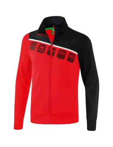 Erima 5-C Polyester Jacket - red/black/white
