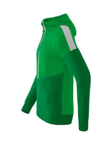 Erima Squad Trainingsjacke mit Kapuze - fern green/smaragd/silver grey