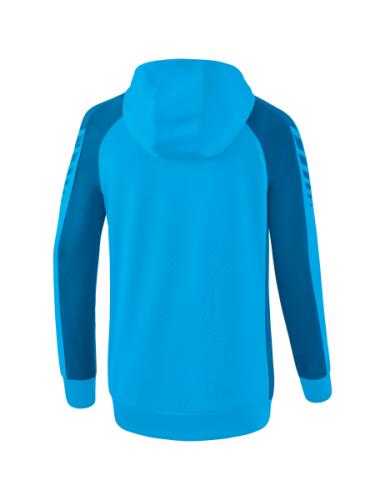 Preview: Erima Frauen Six Wings Trainingsjacke mit Kapuze - curacao/mykonos