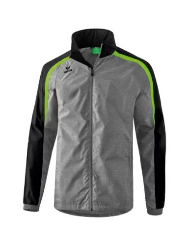 Erima Liga 2.0 All-weather Jacket - grey marl/black/green gecko
