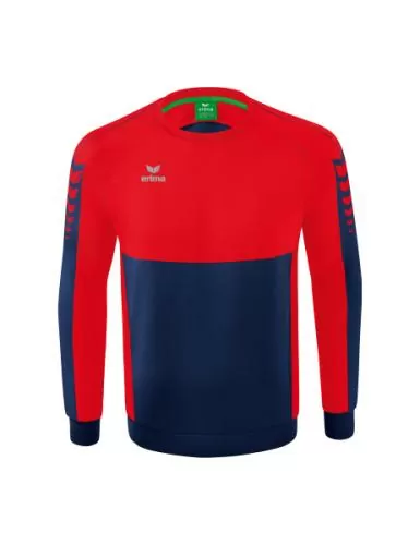 Erima Six Wings Sweatshirt - new navy/rot