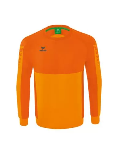 Erima Six Wings Sweatshirt für Kinder - new orange/orange