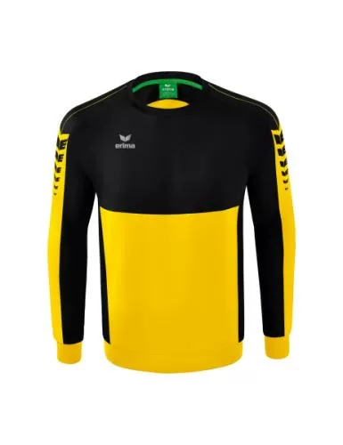 Erima Six Wings Sweatshirt für Kinder - gelb/schwarz