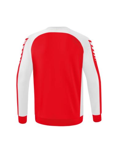 Preview: Erima Six Wings Sweatshirt - rot/weiß