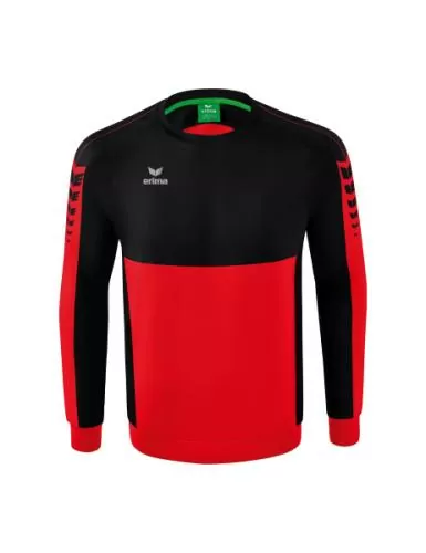 Erima Six Wings Sweatshirt - rot/schwarz