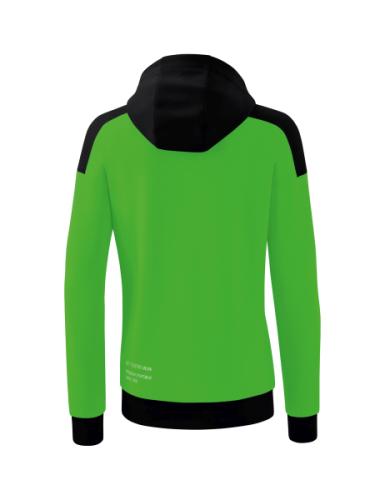 Preview: Erima Frauen CHANGE by erima Kapuzensweat - green/schwarz/weiß