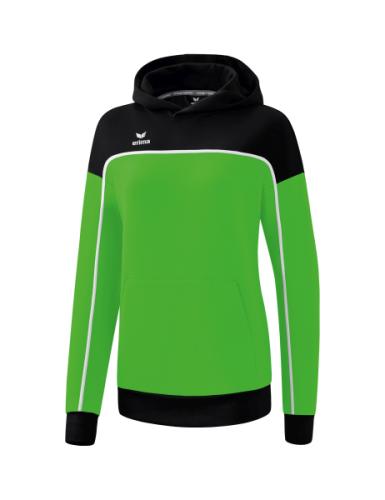 Preview: Erima Frauen CHANGE by erima Kapuzensweat - green/schwarz/weiß