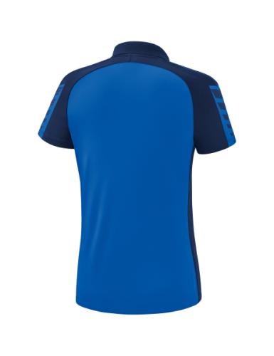 Preview: Erima Women's Six Wings Polo-shirt - new royal/new navy