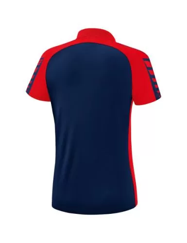Erima Frauen Six Wings Poloshirt - new navy/rot
