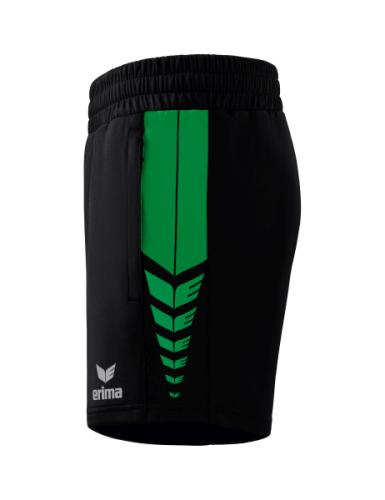 Preview: Erima Frauen Six Wings Worker Shorts - schwarz/smaragd