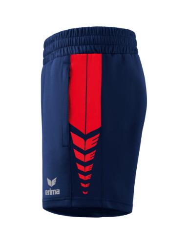 Preview: Erima Frauen Six Wings Worker Shorts - new navy/rot