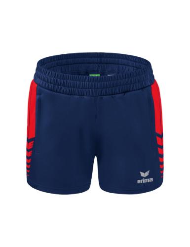 Preview: Erima Frauen Six Wings Worker Shorts - new navy/rot