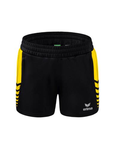 Preview: Erima Frauen Six Wings Worker Shorts - schwarz/gelb