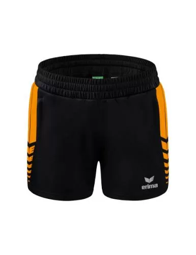 Erima Frauen Six Wings Worker Shorts - schwarz/new orange