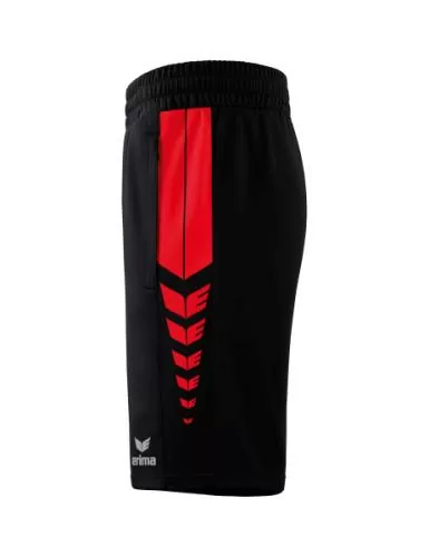 Erima Six Wings Worker Shorts - schwarz/rot