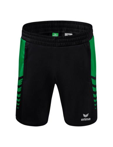 Preview: Erima Six Wings Worker Shorts - schwarz/smaragd