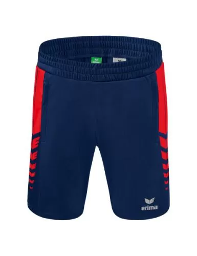 Erima Six Wings Worker Shorts - new navy/rot
