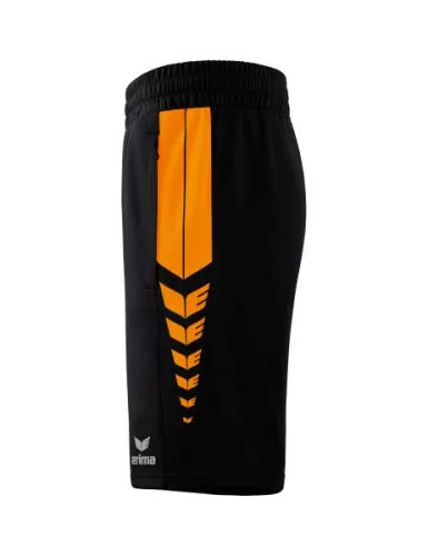 Erima Children's Six Wings Worker Shorts - black/new orange