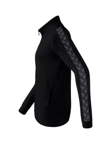 Erima Essential Team Tracktop Jacke für Kinder - schwarz/slate grey