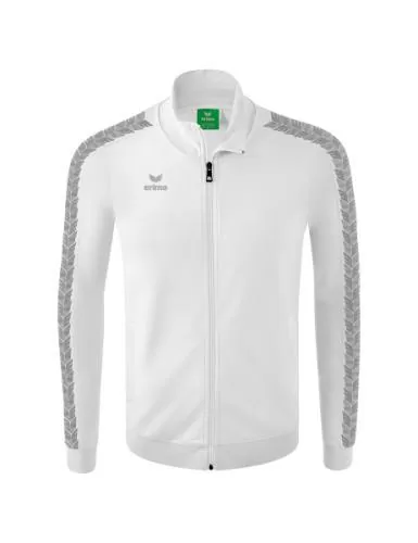 Erima Essential Team Track Top Jacket - white/monument grey