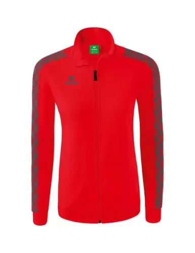 Erima Women's Essential Team Track Top Jacket - red/slate grey