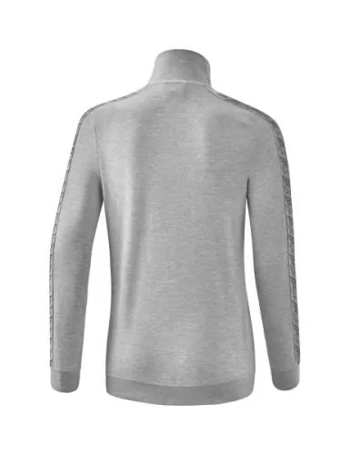 Erima Women's Essential Team Track Top Jacket - light grey marl/slate grey