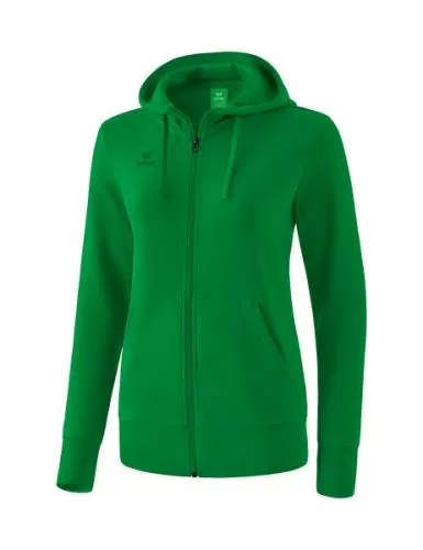 Erima Women's Hooded Sweat Jacket - emerald